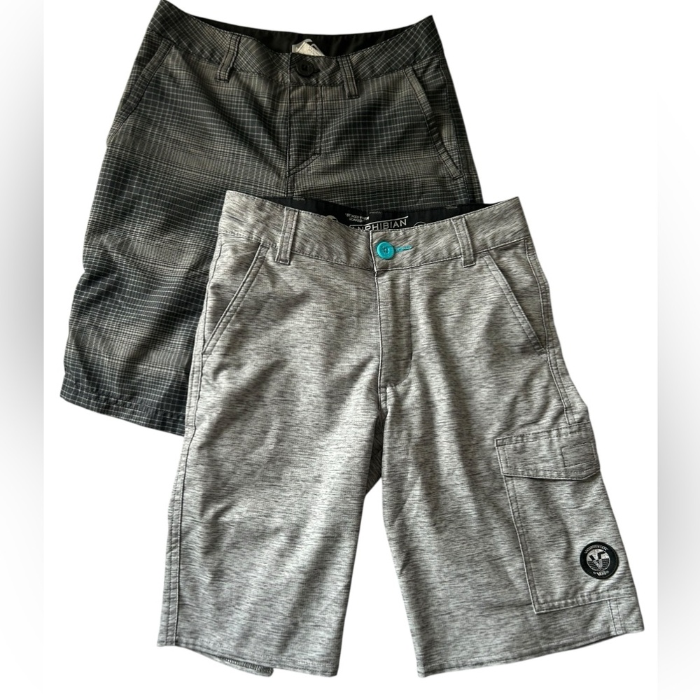 Vans Boys Vanphibian/Quicksilver bundle of Board shorts Size 10/Size 25